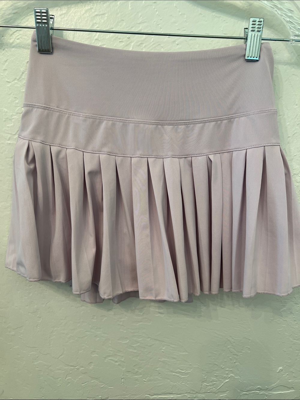 Amazon Women's Pleated Circle Skater Skirt in Light Mauve